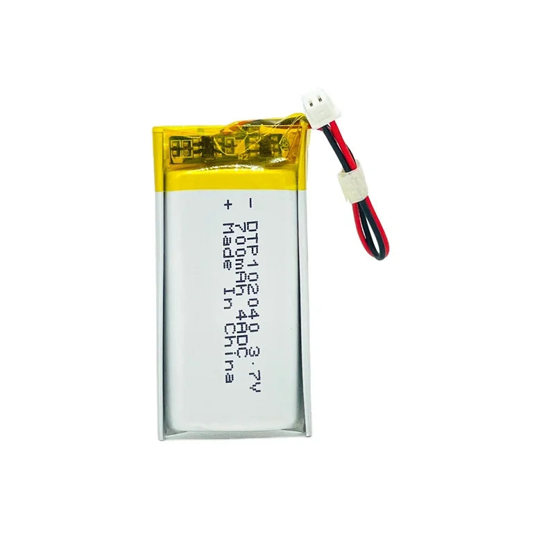 High Quality 700mAh Solid State Polymer Lithium Pouch Battery 102040 Li-Ion 3.7V Rechargeable Lipo for Consumer Electronics Toys
