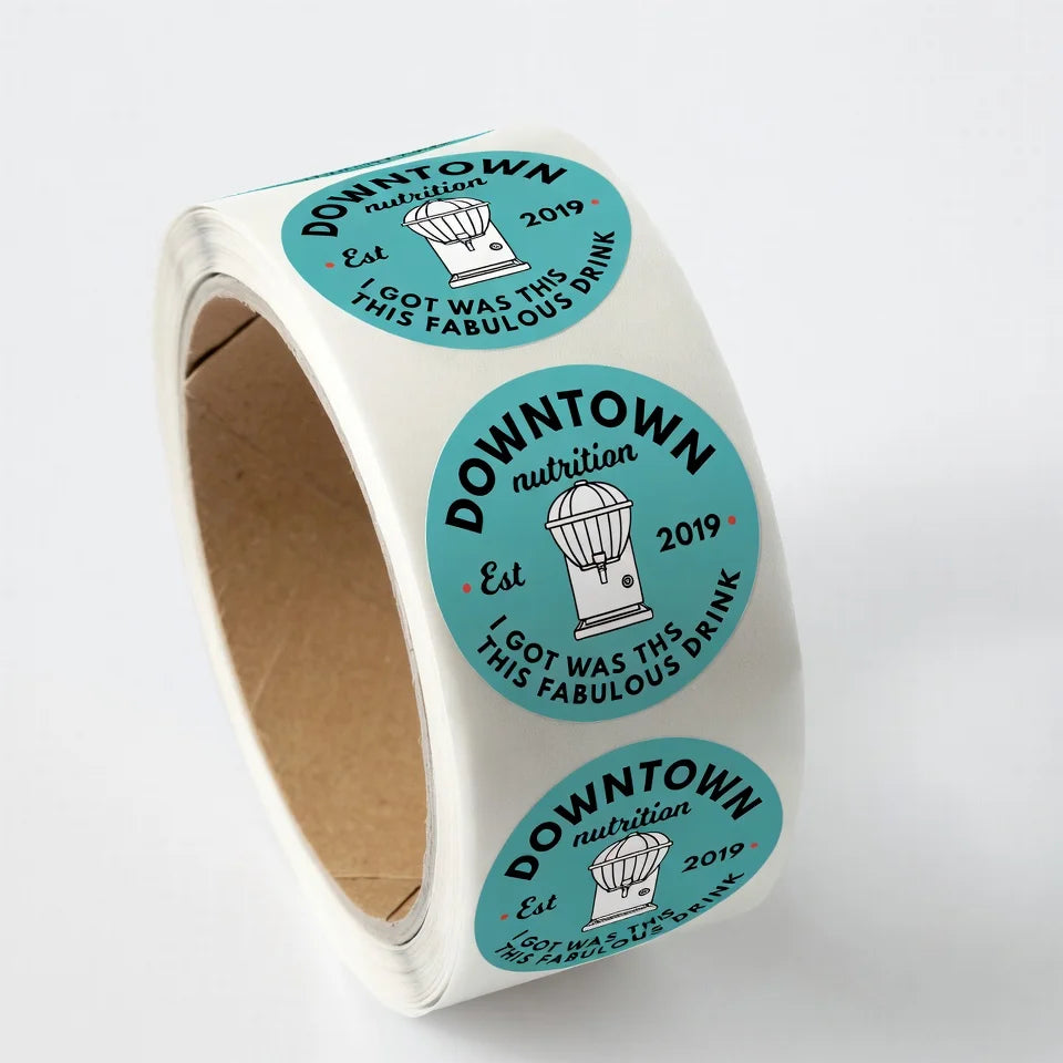 High Quality Digital Printing Irregular Coffee Bottle Labels Adhesive Sticker Labels MegaBDM