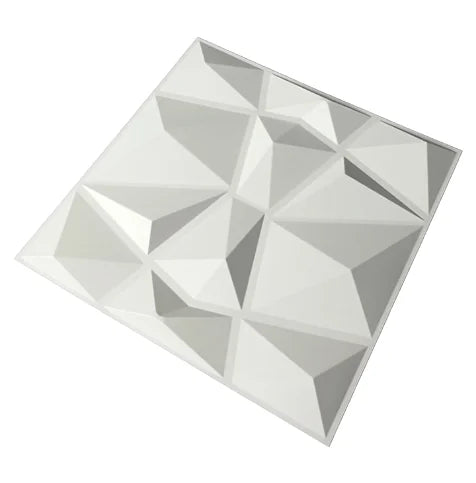 Modern 3D PVC Wall Panels Indoor Ceiling Cladding Waterproof Moisture-Proof Geometric Design Hotel Bedrooms Households HF 5-Year