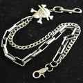 Men Trousers Metal Retro Anime Style Chain Hip-hop Punk Style Pants Waist Belt Key Money Clip Chain Trendy Accessories