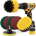 Zhenda Brush Factory Hot Sales Brushes of Drill 8 Pcs Power Scrubber Cleaning  Bathtub Shower Sinks Etc Brushes Tools