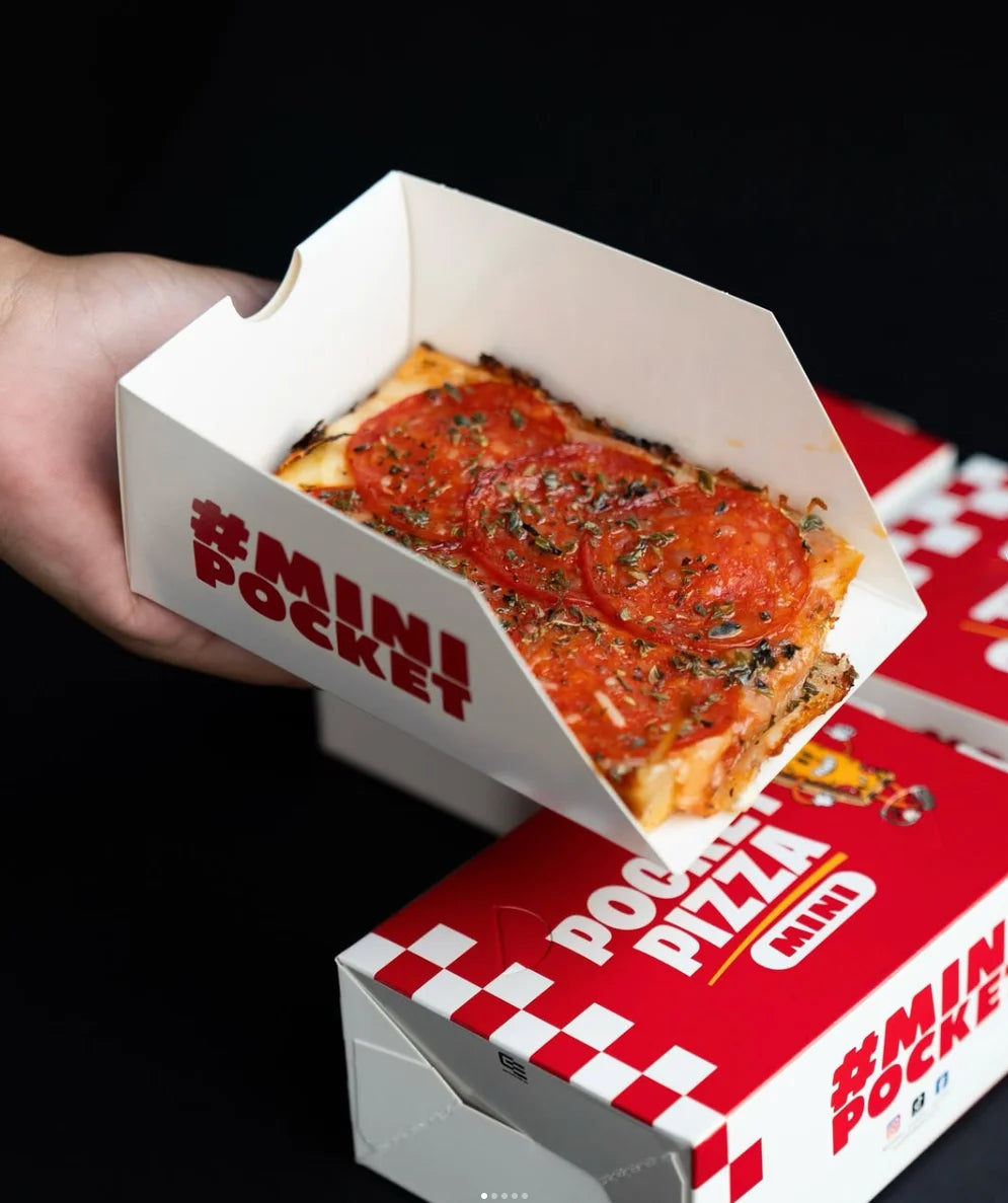 Eco-Friendly Fast Food Packaging for Sushi Crepe Waffle Pizza French Fries Mini Burger Bakery Pastries-Brownie Cookie Cake Style