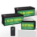 UCAN 12V/12.8V LiFePO4 Lithium Battery Pack 100Ah/200Ah/300Ah 6000-Cycle Solar Home & Outdoor Use