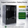 Stackable PVC 12x12x18 Creasted Gecko Breeding Enclosure Detachable Panel Easy Assembly Transport Expense Save Terrarium for Box MegaBDM