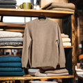 High Quality Ladies Autumn Pullover Casual Fashion Knitwear Sweater with Long Sleeves Hazelnut Color Hot Selling for Women