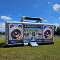Hot Sale Interactive Inflatable Disco Dance House Adult Boom Box Jumping Bouncy Castle Retro Boombox Bouncer for Party