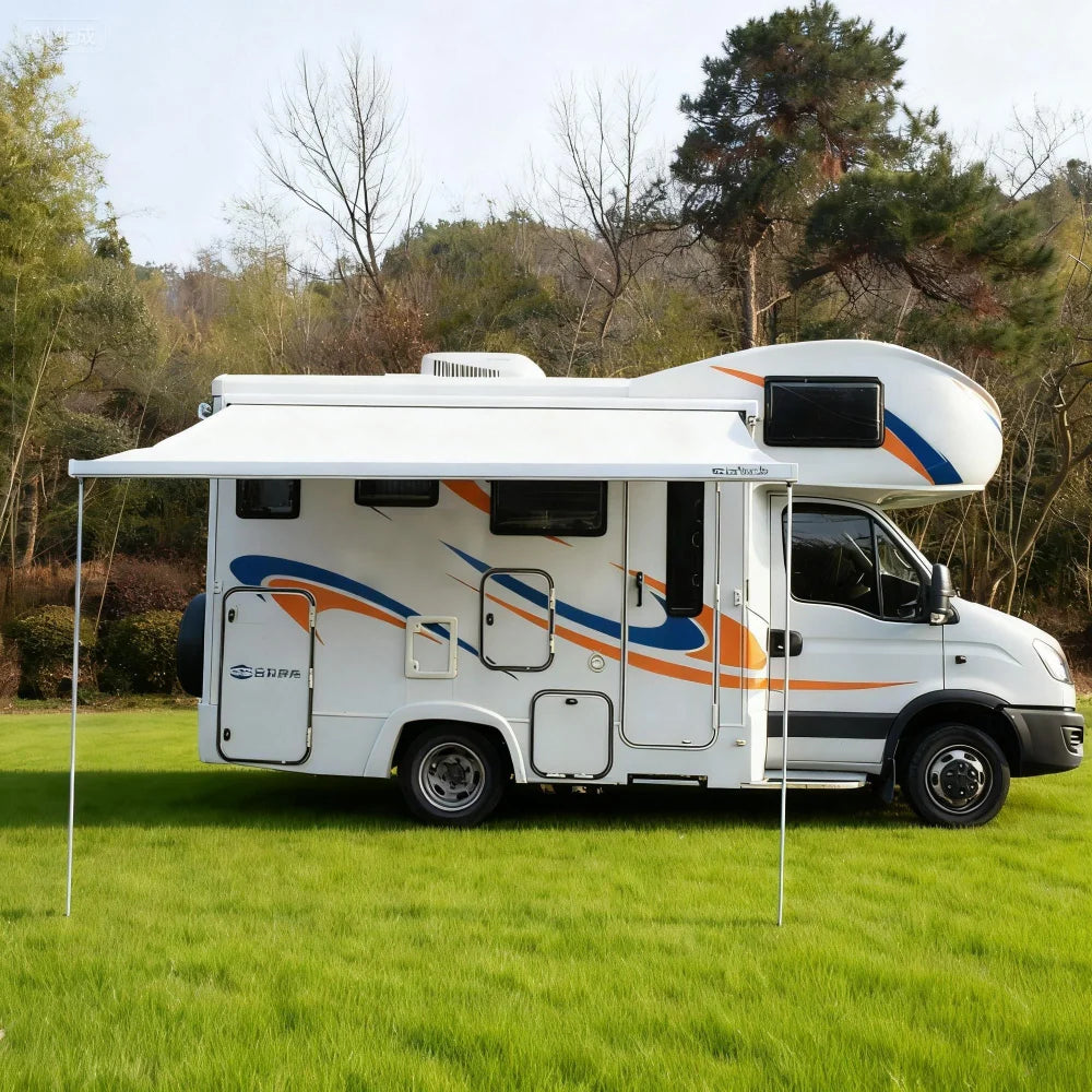 Soleflex S27 Full Cassette RV Awning for Caravan Motorhome with Support Leg