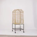 Premium Metal Parrot Cage Bird Cage with Wheels and Floor Stand Designed with Feeding Window for Easy Care Pet Cages Pet House MegaBDM
