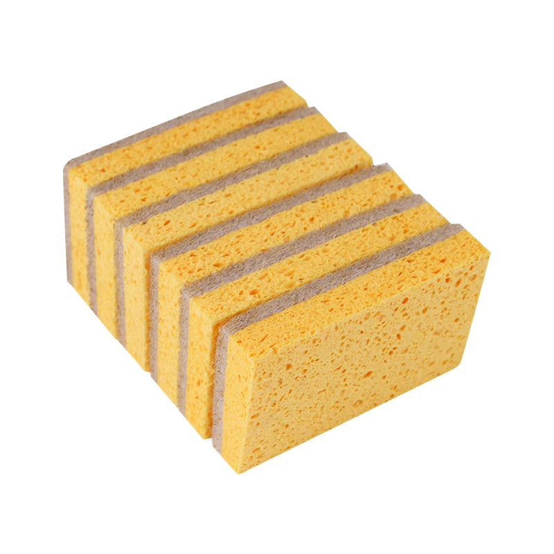 Biodegradable Cellulose and Coconut Scrubber Sponge-Pack of Custom  Household Cleaning Sponge for Dishes
