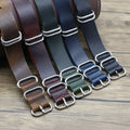 Italian Calfskin Strap Watch Fashionable 18mm 20mm 22mm 24mm Leather Strap in Black Brown Green Genuine Leather Classic Style