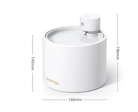 Dream Home Cats Delight Smart Ceramic Dual-Level Temperature Control Pet Water Fountain for Cats Dogs