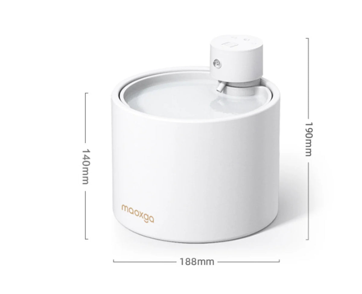 Dream Home Cats Delight Smart Ceramic Dual-Level Temperature Control Pet Water Fountain for Cats Dogs MegaBDM
