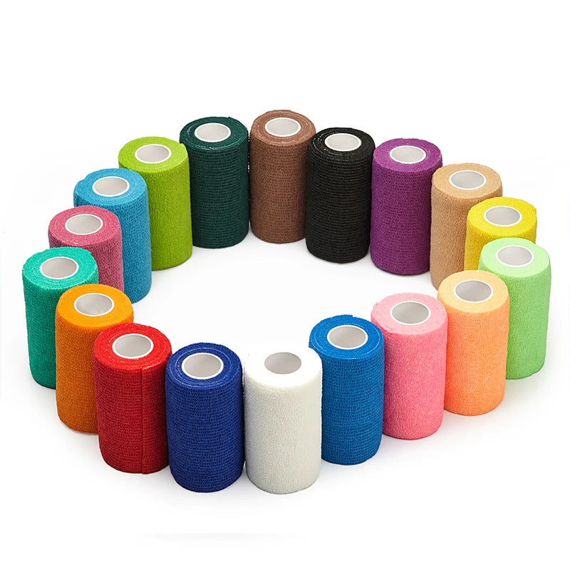 Elastic Non Woven Cohesive Bandage for Sports First Aid Medical Wrist Ankle Sprains Swelling and Vet Wrap Adhesive Bandage