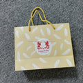 Hot Selling Druable Handle Ribbon Paper Shopping Bag with logo Dealer Shopping Paper Bag Shopping Bag Custom logo