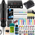 Professional Tattoo Machine Kit Set Rotary Tattoo Pen Kit Power Supply Needle Ink DC Interface Tattoo Gun Makeup Kit Complete