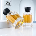 Empty110ml Luxury Thick Glass Perfume Bottle with Wooden Cap Custom Fragrance Packaging Container MegaBDM