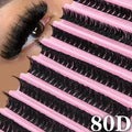 Wholesale Customized 30D-100D 10 Rows Large-capacity Fluffy European-style False Lashes 8-16mm Mix Segmented Eyelash Extension MegaBDM