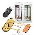 4 Pcs Custom Logo Gold Stainless Steel Waterproof Durable Handmade Laser Engraved Candlestick Holder for Christmas Home
