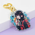 Custom Epoxy Keychain Holographic Star Effect Design Double-Sided Printing With Accessories Hd Printing Anime Design