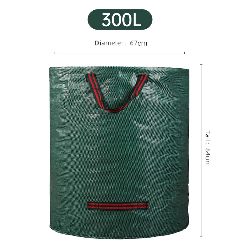 Heavy-Duty 500L Garden Waste Bag 80*100cm Effortless Outdoor Cleanup Storage Solution