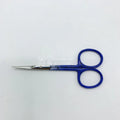 New Arrival Custom Logo Stainless Steel Manicure Pedicure Scissors Blue Color Handle Dead Skin Cuticle Scissor Russian Sharp