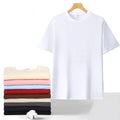 China Bangladesh Factory OEM Customize Logo Embroidery Men 260g Combed Pure Cotton Drop Shoulder Solid Color Casual Mens T Shirt