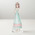 Custom Photo Acrylic Display Stand UV Printed Clear Anime Hologram Rainbow Acrylic Standee Shaker Quicksand