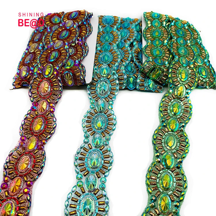 2025 China Factory Wholesale Dressing Decorative AB  Crystal Rhinestones Hot Fix Rhinestone Appliques Trims