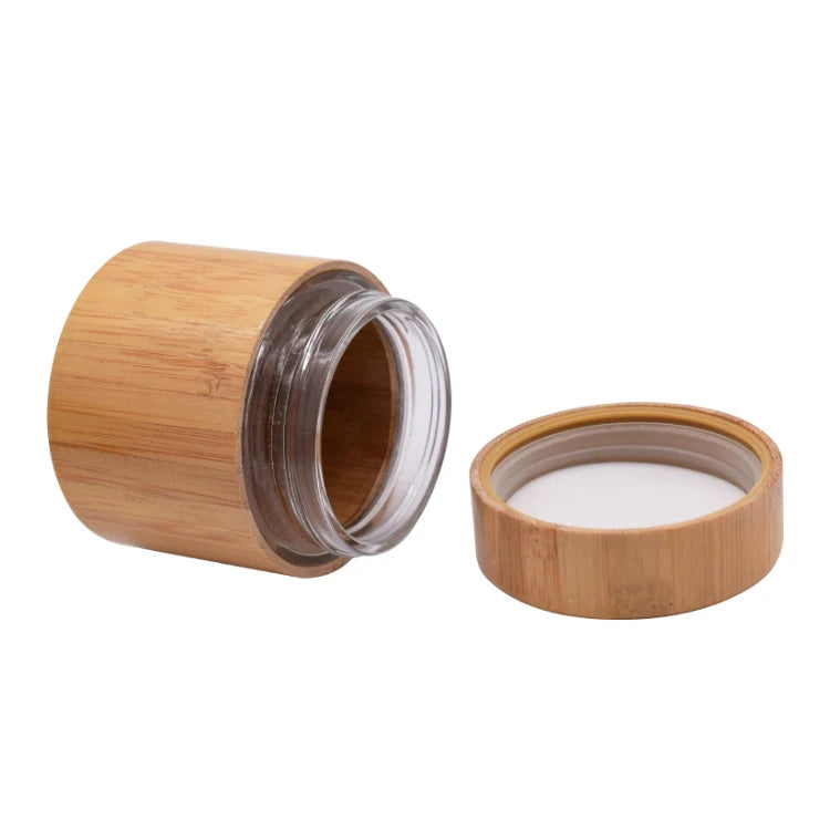 High-Gloss Bamboo Wood Coated Glass Bottle UV-Protective Brown Glass Vial for Sensitive Drugs with Good Sealing