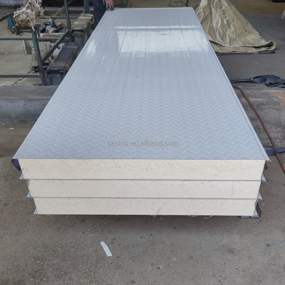 Different Thickness Pu Sandwich Cold Room Panels High Quality PU PIR Sandwich Wall Panel Soundproof Insulation Pu Sandwich Panel