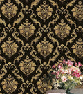 UDK Modern 3D PVC Vinyl Wallpaper Big Flower Design for Living Room Background Wall Decor Waterproof and for Hotels