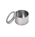 90 Dia X 60H mm Round Tin Box With Window for Gifts Accessories Tools Chocolate Candies Watches