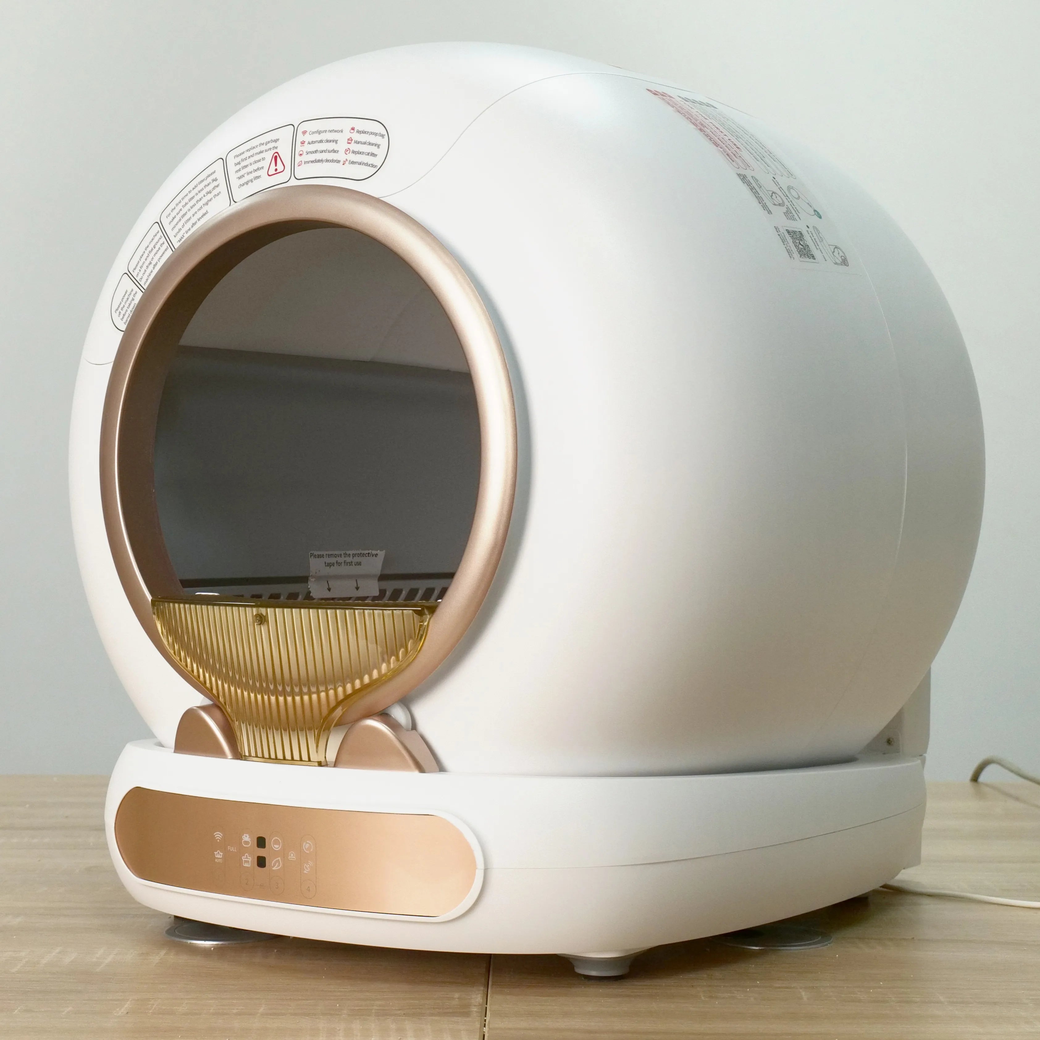 Newest Automatic Cat Litter Box Self-Cleaning Cat Litter Box With 65L Space for Multiple Cat