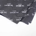 17Gsm or 30Gsm Tissue Paper Custom Clothing Packaging  Black Wrapping Tissue Paper With White Logo and Stickers
