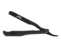 JRL High Quality Non-Disposable Precision Styling Razor Black Professional Stainless Steel Barber Straight Edge Razor Magnetic MegaBDM