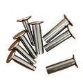 Factory Wholesale 304 Stainless Steel Customized Non-standard Flat Head Semi-tubular  Hollow Rivet Handmade Knife Locking Rivet