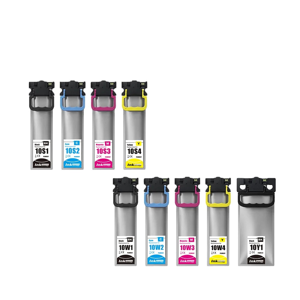 Tatrix AU T10S1/T10S2/T10S3/T10S4  Compatible Ink Pigment Bag Cartridge for Epson for WorkForce Pro WF-C5390 WF-C5890