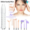 Skin Therapy Wand Portable High Frequency Machine with 7 Neon & Argon Light Wands for Professional SPA Facial Treatment MegaBDM