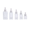 Wholesale Custom Color Luxury Glass Dropper Bottles for Skin Care Serum Essential Oil 5ml-50ml Capacities Screen Printed