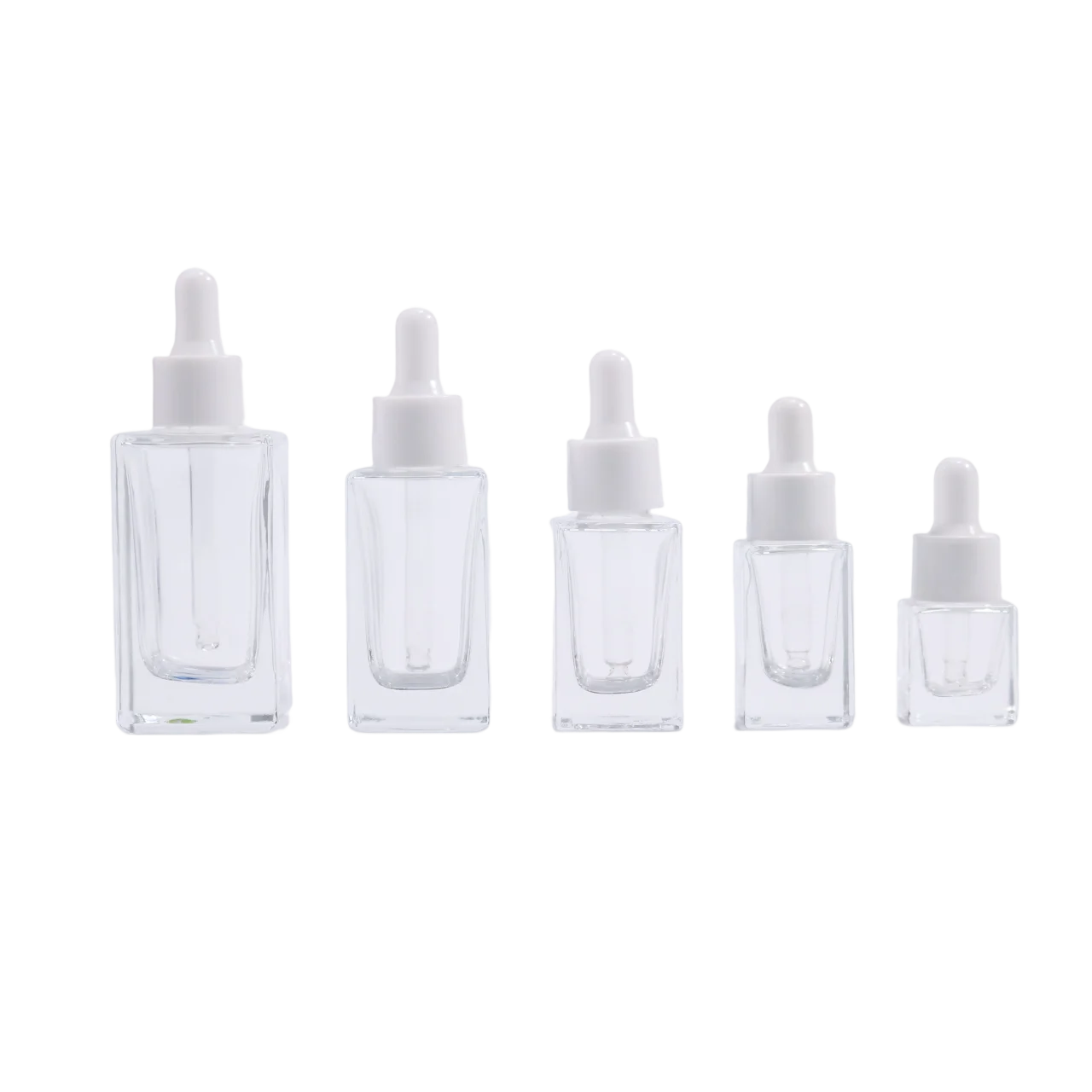 Wholesale Custom Color Luxury Glass Dropper Bottles for Skin Care Serum Essential Oil 5ml-50ml Capacities Screen Printed