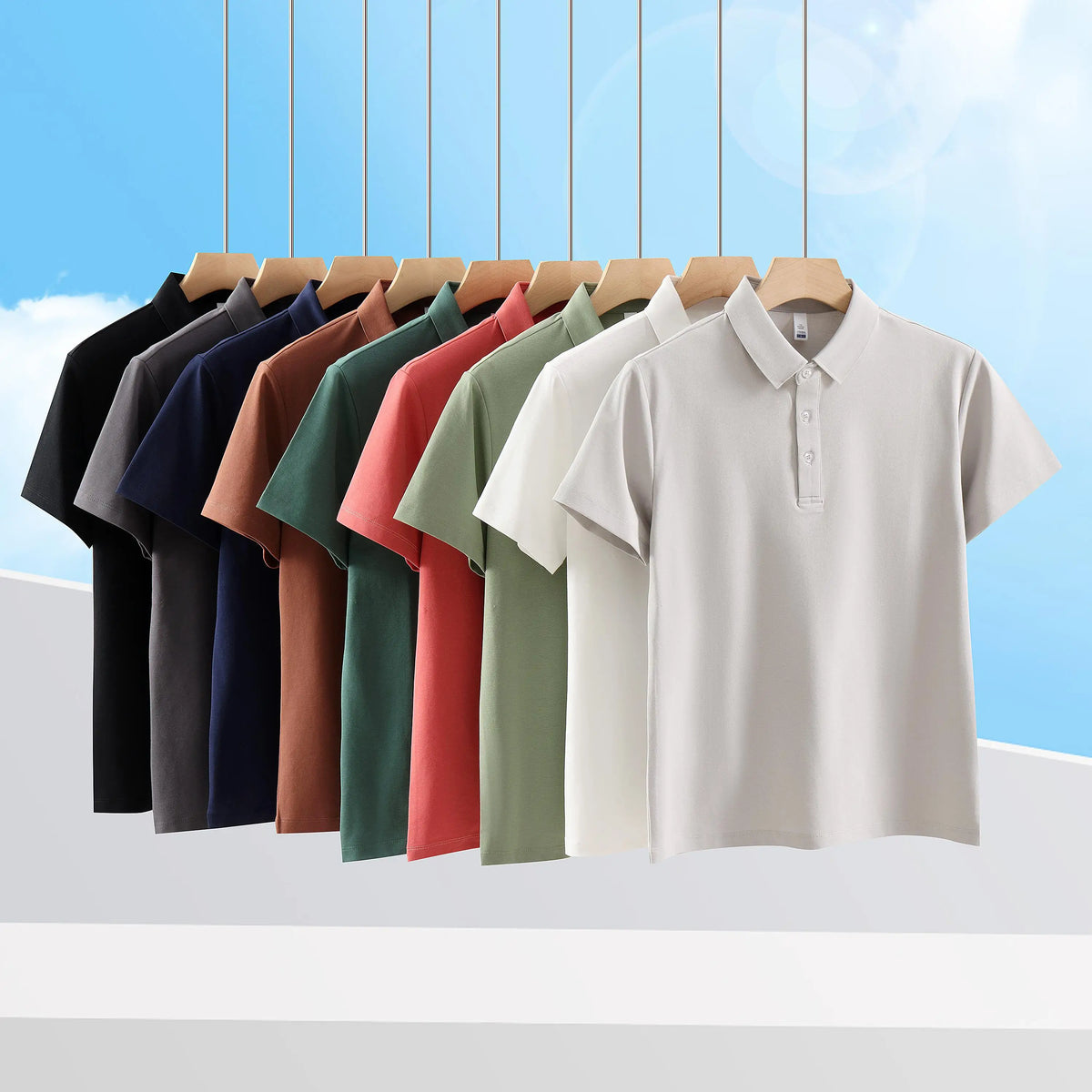 Wholesale Custom Logo High Quality Summer Men Polo T Shirt for Men Golf Outdoor T-Shirts for Bulk Buyers Polo MegaBDM