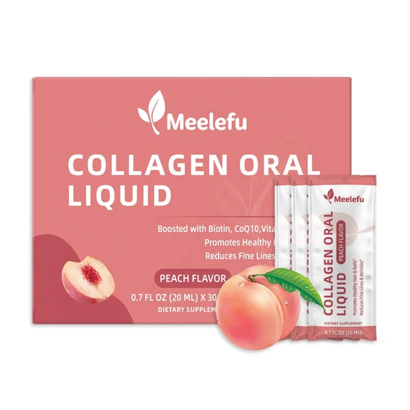 OEM/ODM Hydrolyzed Liquid Collagen Type 1 & 3 Peptides with Biotin + Vitamin C + Vitamin B Complex for Women & Men MegaBDM