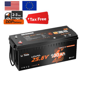 US EU Stock 24V 100Ah LINK Bluetooth CAN RS485 Victron Communication LiFePO4 Battery for RV Marine Solar Energy Storage