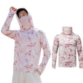 OEM Factory 100% Polyester UPF 50 Sun Protection Quick Dry Breathable Ultra Thin Printed Ice Silk Men's Plus Size Summer Hoodie