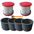 49-90-1900 HEPA Filter Foam Sleeve Filters Replacements for Milwaukee Cordless M18 Vacuum 0780-20 0880-20 Filter Accessory Parts
