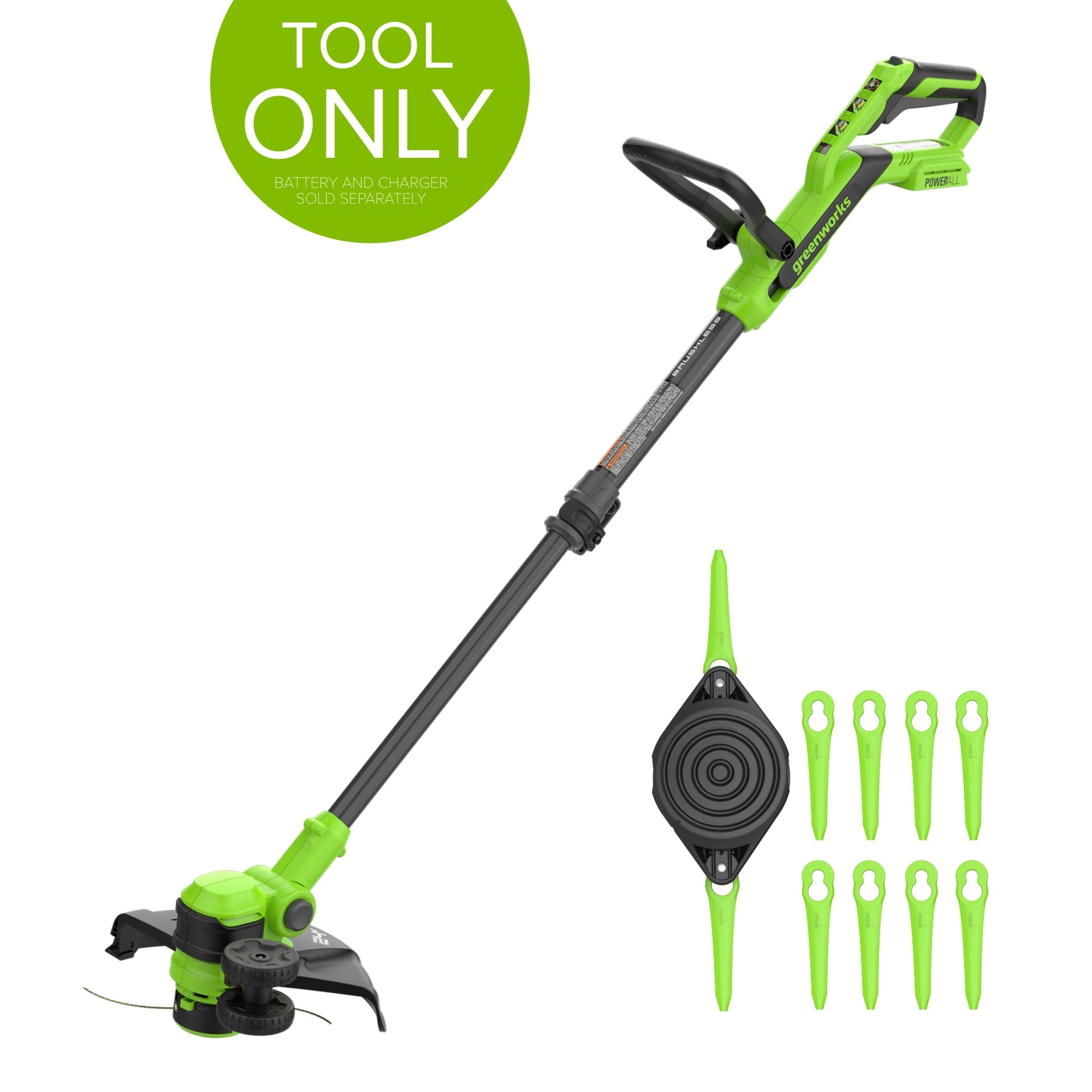 24V 12" Cordless Battery Brushless String Trimmer/Edger (Tool Only) MegaBDM