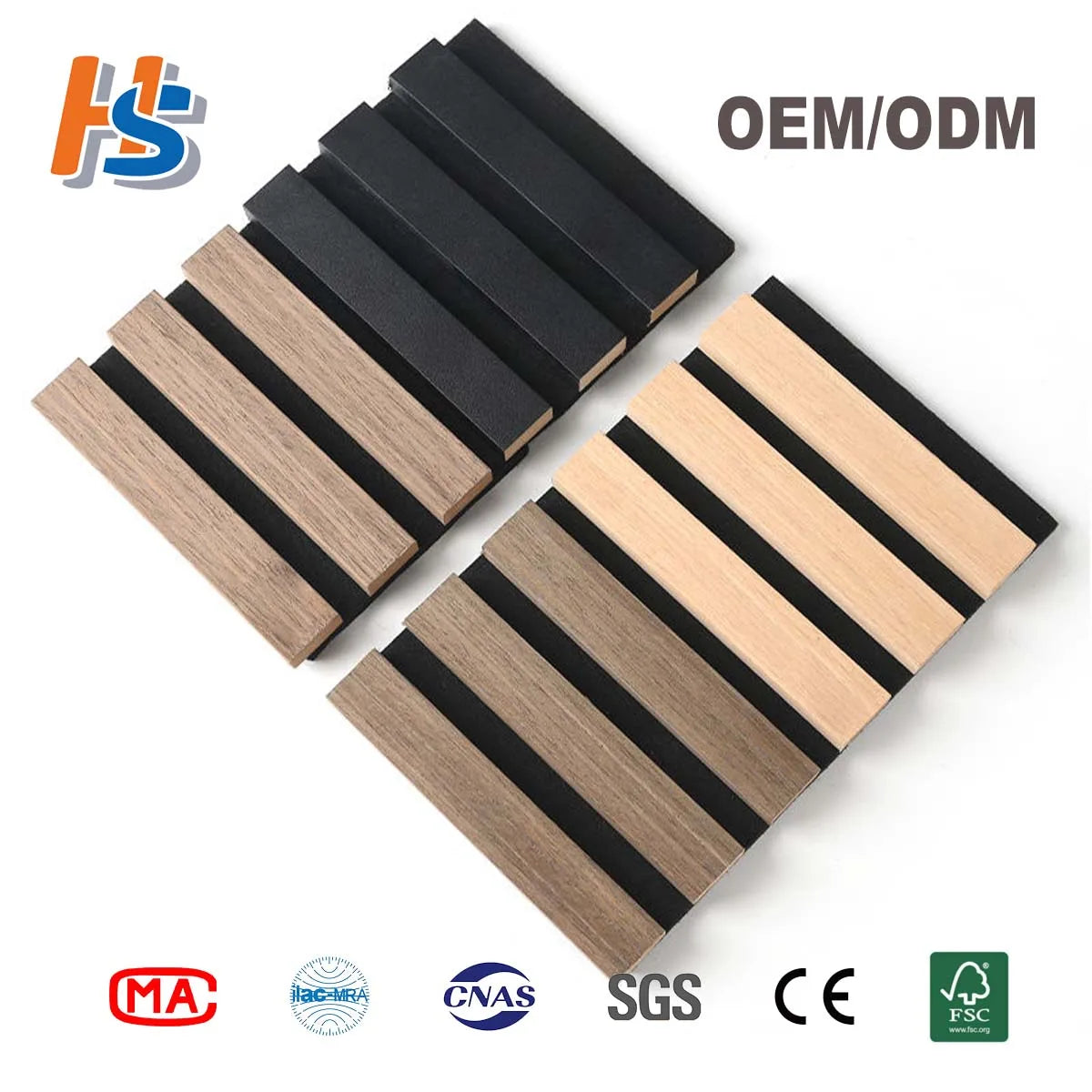 Custom Size Acoustic Panels Fireproof Moisture Proof for Malls Hotels Public Areas Noise Control