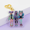 Acrylic Custom Logo Souvenir Design Double-Sided Printing Holographic Personalized Acrylic Key Jewelry
