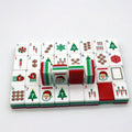 Hot Selling Red American Style Mahjong Set with Four Layer Acrylic Engraved Tiles in Christmas Style MegaBDM
