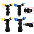 1/2" 3/4" Male Thread Horn Water Irrigation Sprinkler Plastic Y-shape Automatic 360 Degree Rotating 2-outlet Sprinkler Head MegaBDM